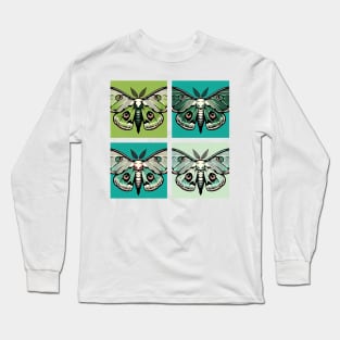 Pop Moth Art - Cool Insect Long Sleeve T-Shirt